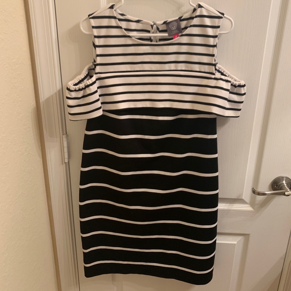 Vince Camuto cold shoulder dress